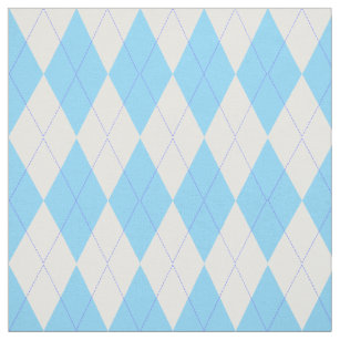 Bleek blauw en wit patroon stof