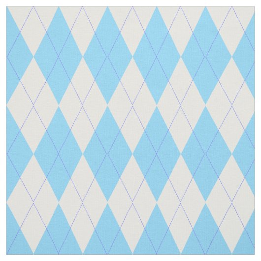 Bleek blauw en wit patroon stof (Swatch)