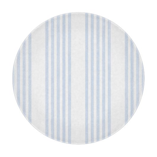 Bleek blauw en wit vijf strepen patroon snijplank (Voorkant)