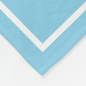 Bleek blauw en witte anchor fleece deken (Hoek)