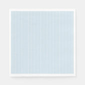 Bleek Blauw en Witte Modern Pin Stripe Servet (Voorkant)