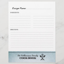 Bleek Blauw Familie Cookbook Multomap Invoegen