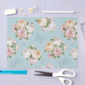 bleek blauw, , floreel, vlinder, Victoriaans, scha Tissuepapier (Craft)