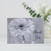 Bleek blauw gekleurde drager Dank je wel, opmerkin Kaart (Staand voorkant)