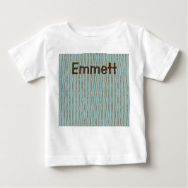 Bleek Blauw Geometrisch Herhaal Baby T-shirt