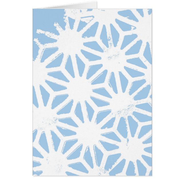 Bleek blauw geometrisch patroon (Voorkant)