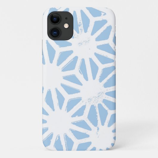 Bleek blauw geometrisch patroon Case-Mate iPhone case (Achterkant)