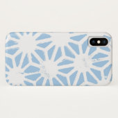 Bleek blauw geometrisch patroon Case-Mate iPhone case (Achterkant (horizontaal))