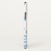 Bleek blauw geometrisch patroon Case-Mate iPhone case (Achterkant / rechts)