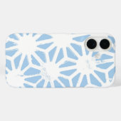 Bleek blauw geometrisch patroon Case-Mate iPhone case (Achterkant (horizontaal))