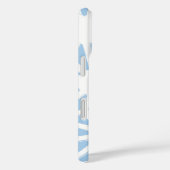 Bleek blauw geometrisch patroon Case-Mate iPhone case (Achterkant / Rechts)