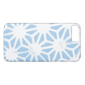 Bleek blauw geometrisch patroon Case-Mate iPhone case (Achterkant (Horizontaal))