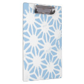 Bleek blauw geometrisch patroon klembord (Rechts)