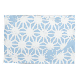 Bleek blauw geometrisch patroon kussensloop