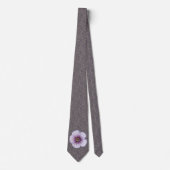 Bleek blauw-geraniumfoto met flaconflacon stropdas (Voorkant)