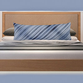 Bleek blauw gestreepte carrosserie lichaamskussen