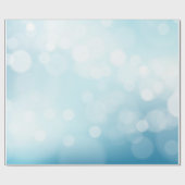 Bleek Blauw Kerstmis Cadeaupapier (Vlak)