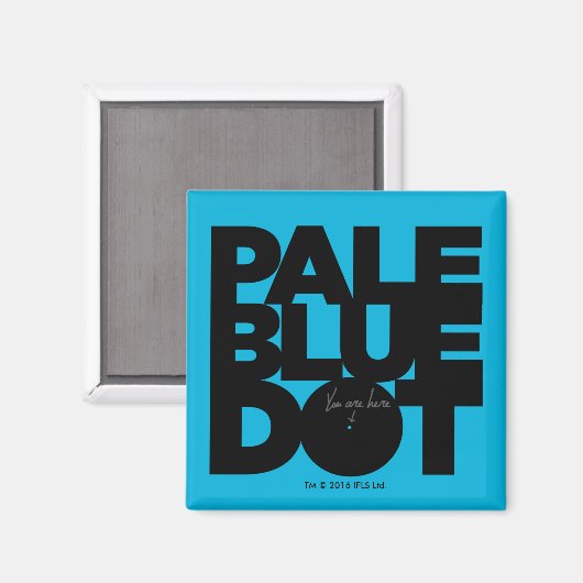 Bleek blauw magneet (Voorkant / Achterkant)