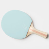 Bleek Blauw Monogrammed Ping Pong Paddle Tafeltennisbatje (Zijkant)