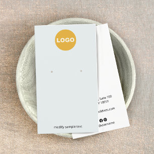 Bleek blauw past met uw Logo aan Visitekaartje