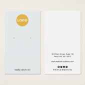 Bleek blauw past met uw Logo aan Visitekaartje (Voorkant /achterkant)