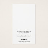 Bleek blauw past met uw Logo aan Visitekaartje (Achterkant)