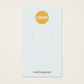 Bleek blauw past met uw Logo aan Visitekaartje (Voorkant)