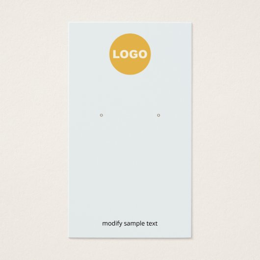 Bleek blauw past met uw Logo aan Visitekaartje (Voorkant)