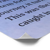 Bleek blauw Poster (Hoek)