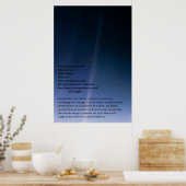 Bleek blauw Poster (Keuken)