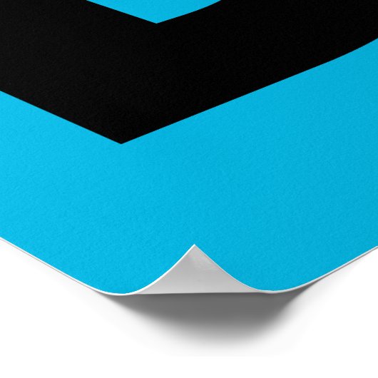 Bleek blauw poster (Hoek)