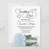 Bleek blauw Roos Iets blauw Vrijgezellenfeest Kaart (Voorkant)