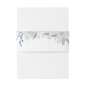 bleek blauw rozen bruiloft uitnodigingen wikkel (Achterkant Voorbeeld)