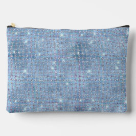 Bleek Blauw Sequin Pattern Etui