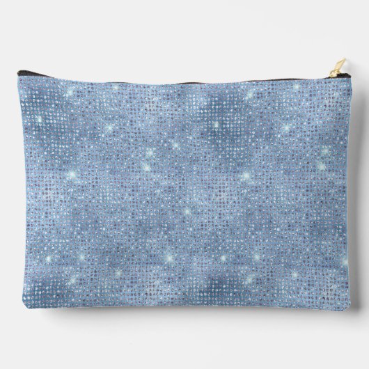 Bleek Blauw Sequin Pattern Etui (Achterkant)