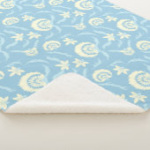 Bleek blauw Sherpa Blanket Sherpa Deken (3/4)