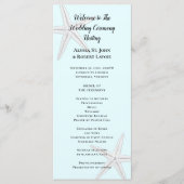 Bleek-blauw-strand-strand-staartprogramma voor Sta Programmakaart (Voorkant)