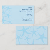 Bleek blauw tongpatroon. visitekaartje (Voorkant / Achterkant)