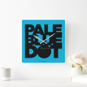 Bleek blauw vierkante klok (Huis)