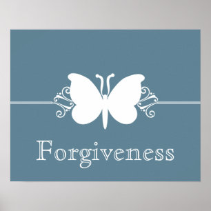 Bleek blauw vlinder zwaait Poster