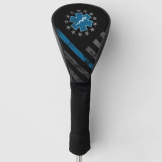 Bleek Blauwe Lijn EMT Betsy Ross Amerikaanse Vlag Golfheadcover