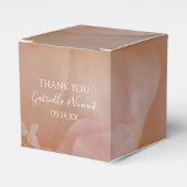 Bleek bleekroze roze bruiloft bedankdoosjes (Voorkant Zijde)