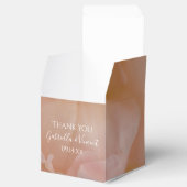 Bleek bleekroze roze bruiloft bedankdoosjes (Geopend)