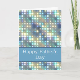 Bleek Blue Bokeh Happy Vaderdag Kaart
