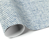 Bleek Blue Denim Jeans Textuur Cadeaupapier (Rol Hoek)
