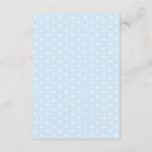 Bleek Blue Elegant Baby Gift Registry met QR code Informatiekaartje (Achterkant)