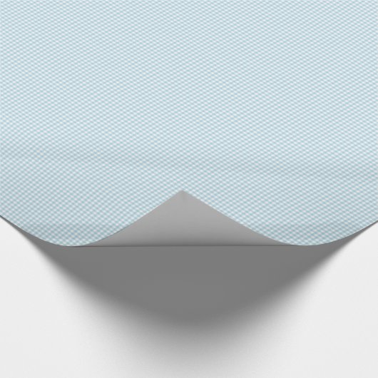 Bleek Blue Gingham Cadeaupapier (Hoek)