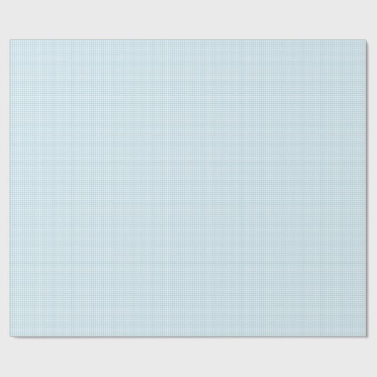 Bleek Blue Gingham Cadeaupapier (Vlak)