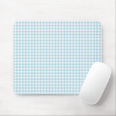 Bleek Blue Gingham Muismat (Met muis)