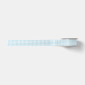 Bleek Blue Gingham Satijnen Lint (Voorkant)